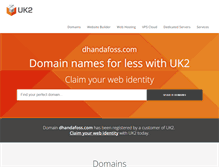 Tablet Screenshot of dhandafoss.com